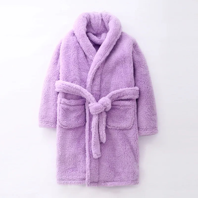 Thick Winter Bathrobe for Kids