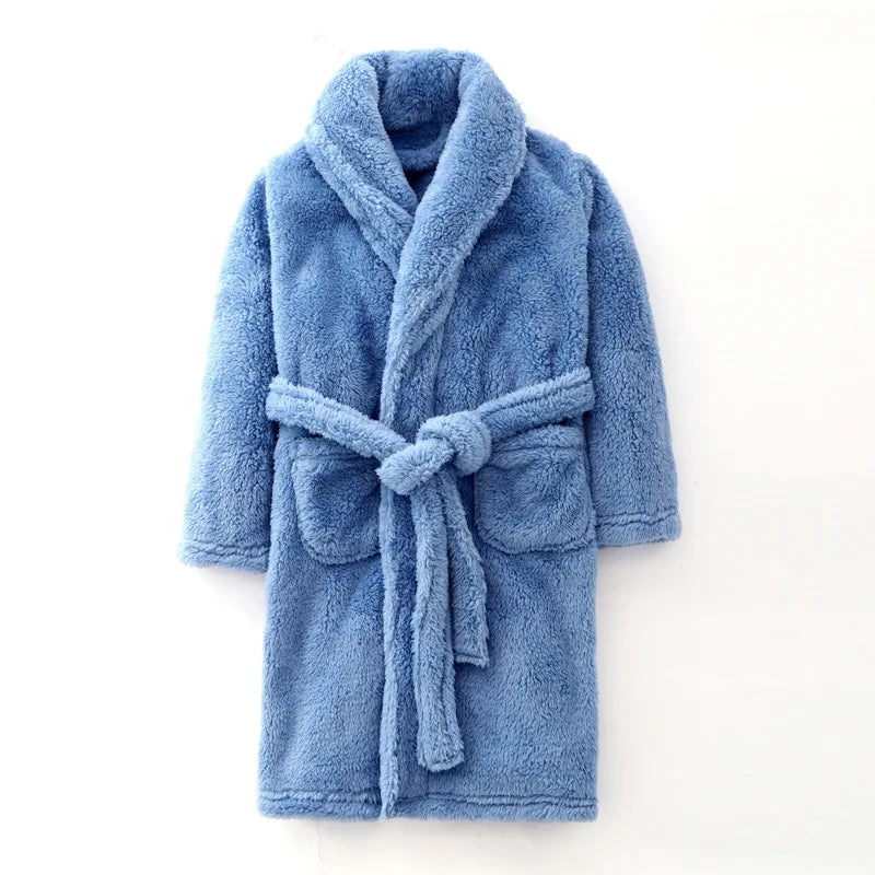 Thick Winter Bathrobe for Kids