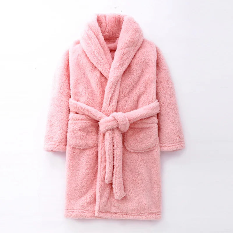 Thick Winter Bathrobe for Kids